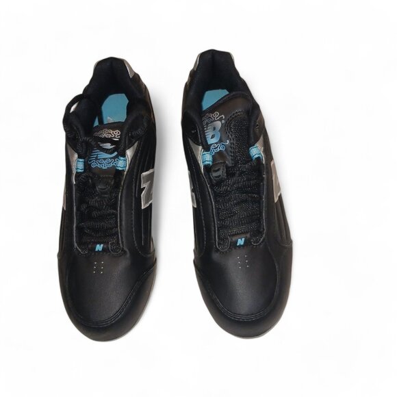 New Balance Womens Silver and Black Field Sport Cleats WF600LK Size 6.5 B - Picture 2 of 12
